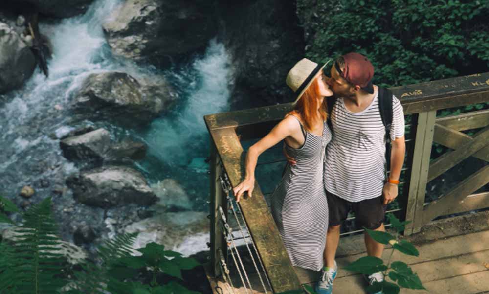 water fall view homestay