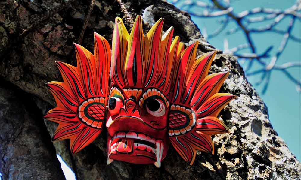 sri lankan traditional mask